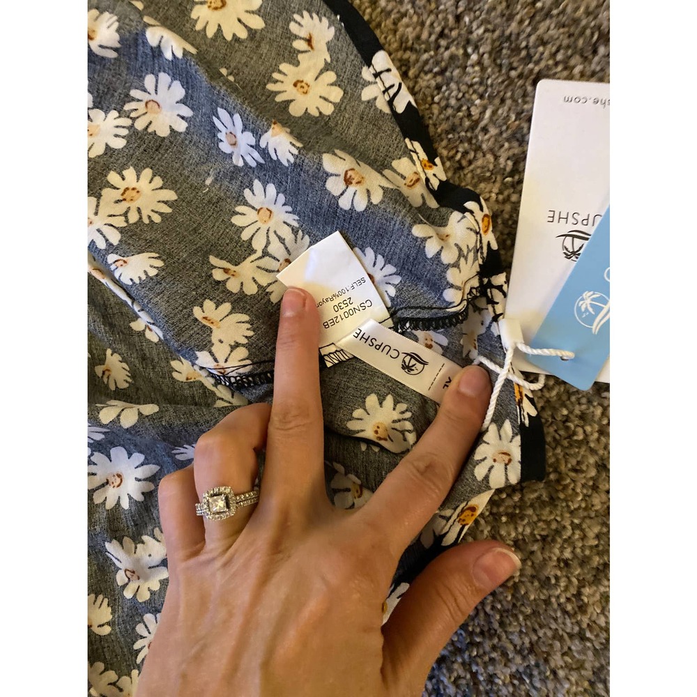 Cupshe Sunflower Rayon Dress - XL - Picture 3 of 4